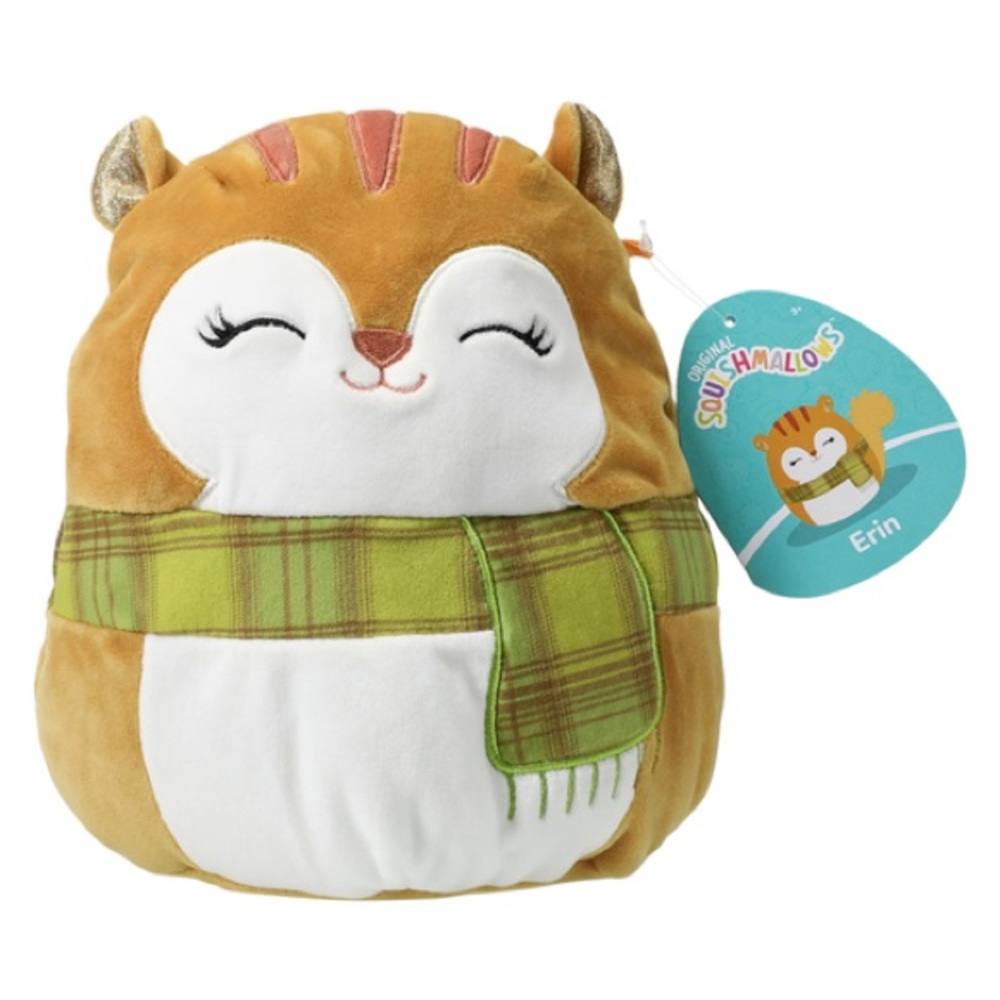 Squishmallow Erin the Squirrel with Scarf 7”